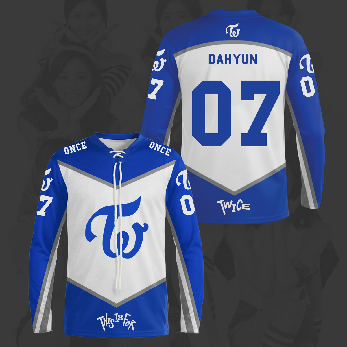 This Is For World Tour Twice Lace Neck Hockey Jersey Gifts For Once