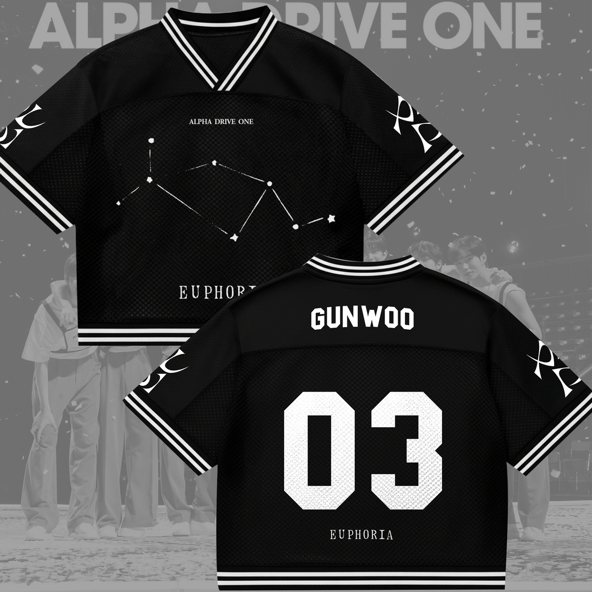 ALPHA DRIVE ONE Euphoria Album ALD1 Mixed-Mesh-Trikot
