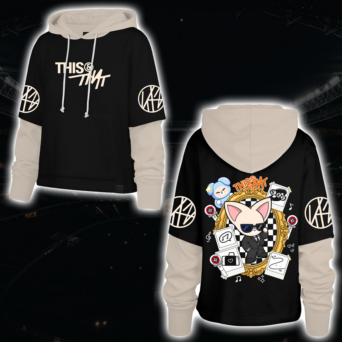Spooky Stray Kids Wolf Chan Shortstop Hoodie Halloween-Geschenk für Fans