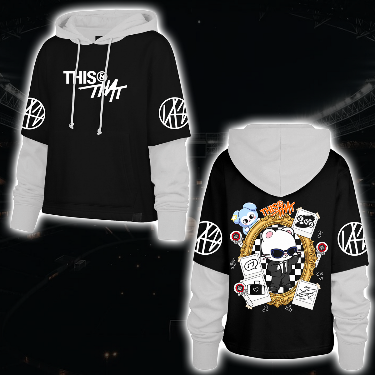 Spooky Stray Kids Wolf Chan Shortstop Hoodie Halloween-Geschenk für Fans