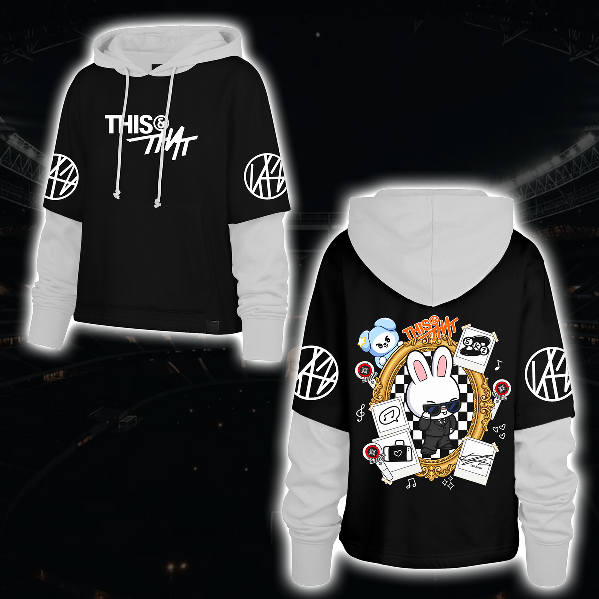 Spooky Stray Kids Wolf Chan Shortstop Hoodie Halloween-Geschenk für Fans