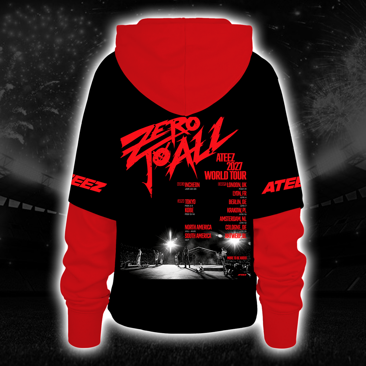 Ateez Tour EST 2018 Shortstop Hoodie Geschenk für Fans