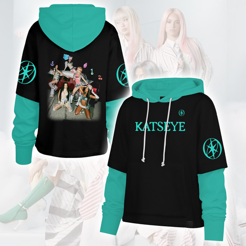 Stilvoller Katseye The Wildworld Tour Shortstop Hoodie Top Geschenk für Fans