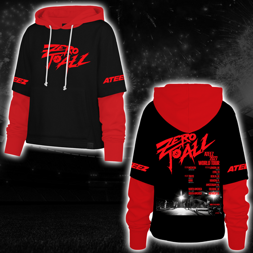 Ateez Tour EST 2018 Shortstop Hoodie Geschenk für Fans