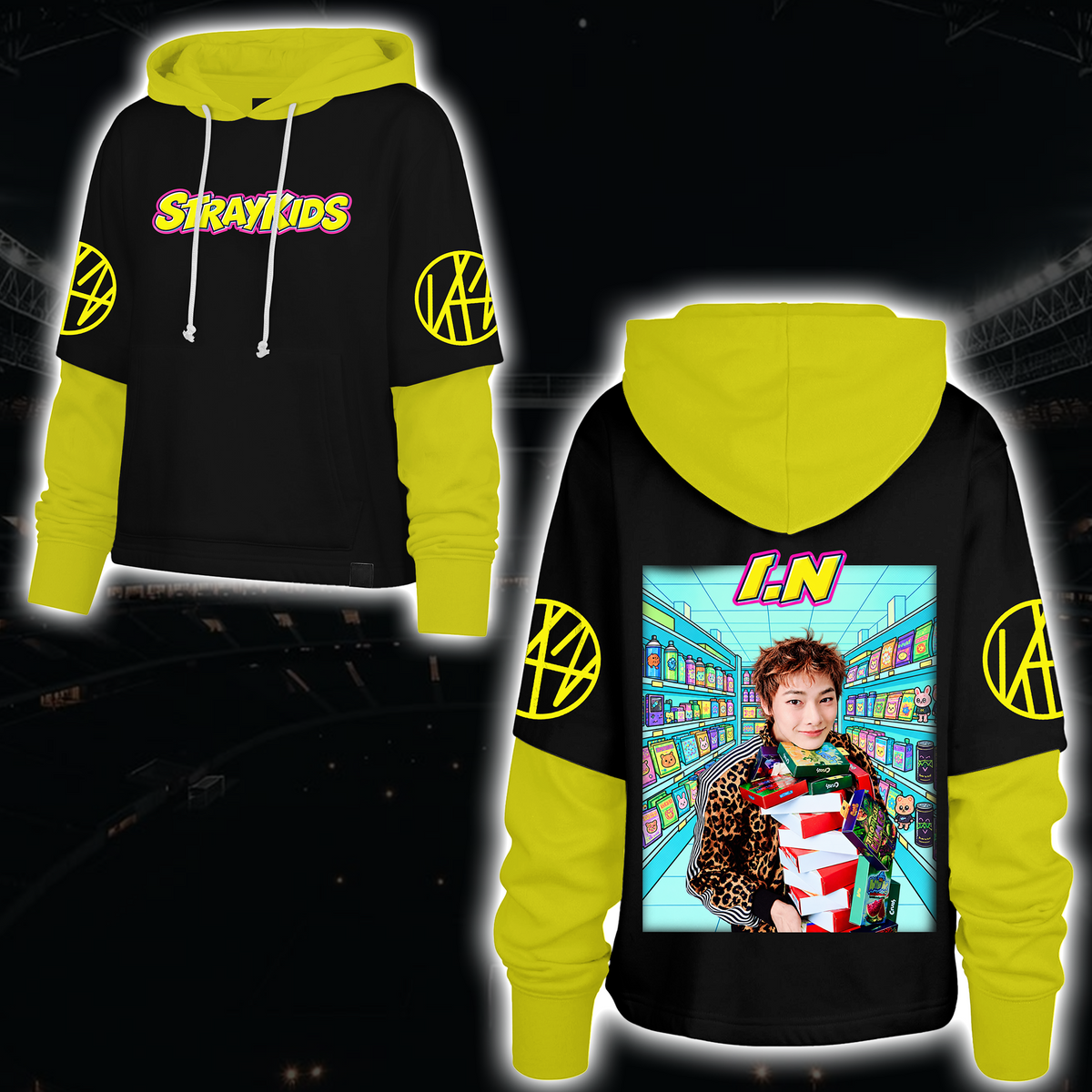 Spooky Stray Kids Wolf Chan Shortstop Hoodie Halloween-Geschenk für Fans