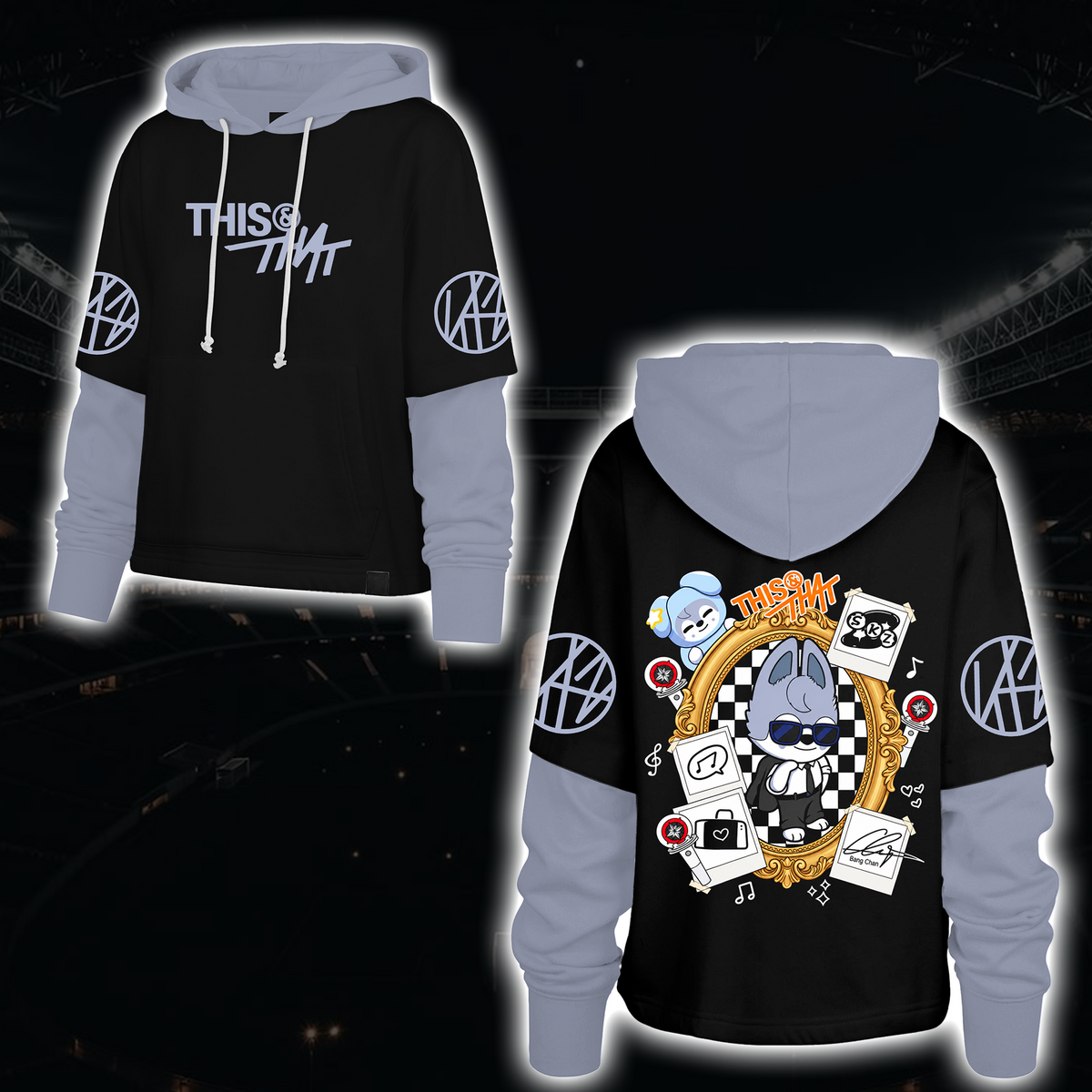 Spooky Stray Kids Wolf Chan Shortstop Hoodie Halloween-Geschenk für Fans