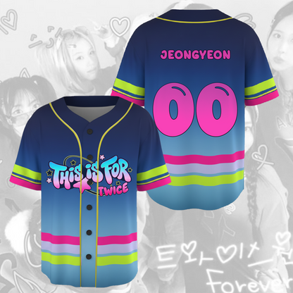 Sweet This Is For 2026 World Tour TWICE  Baseball Jersey