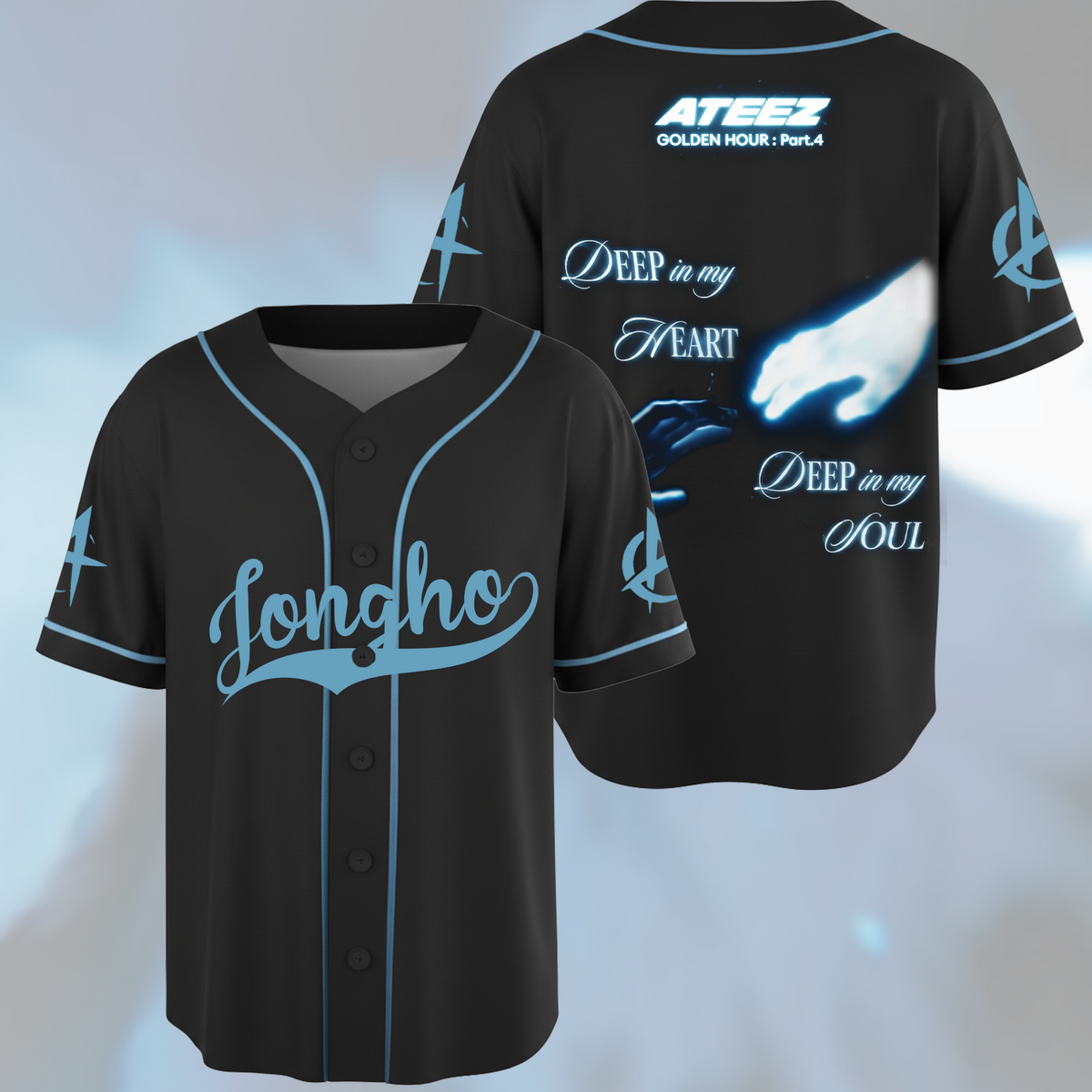ATEEZ Golden Hour Part 4 Baseball Jersey Gift For ATINY