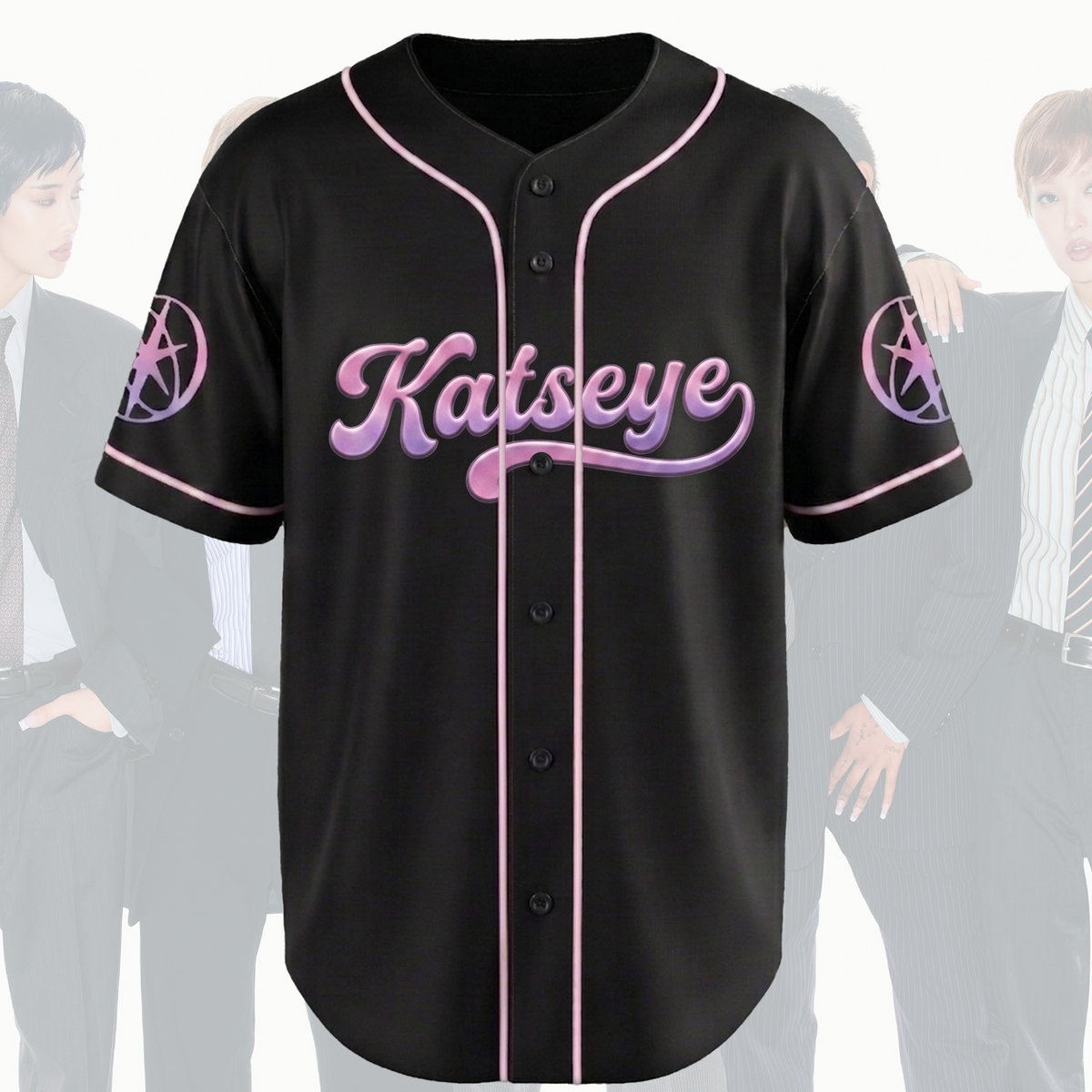 Verspieltes Katseye The WildWorld Tour Baseball-Trikot Geschenk für Fans