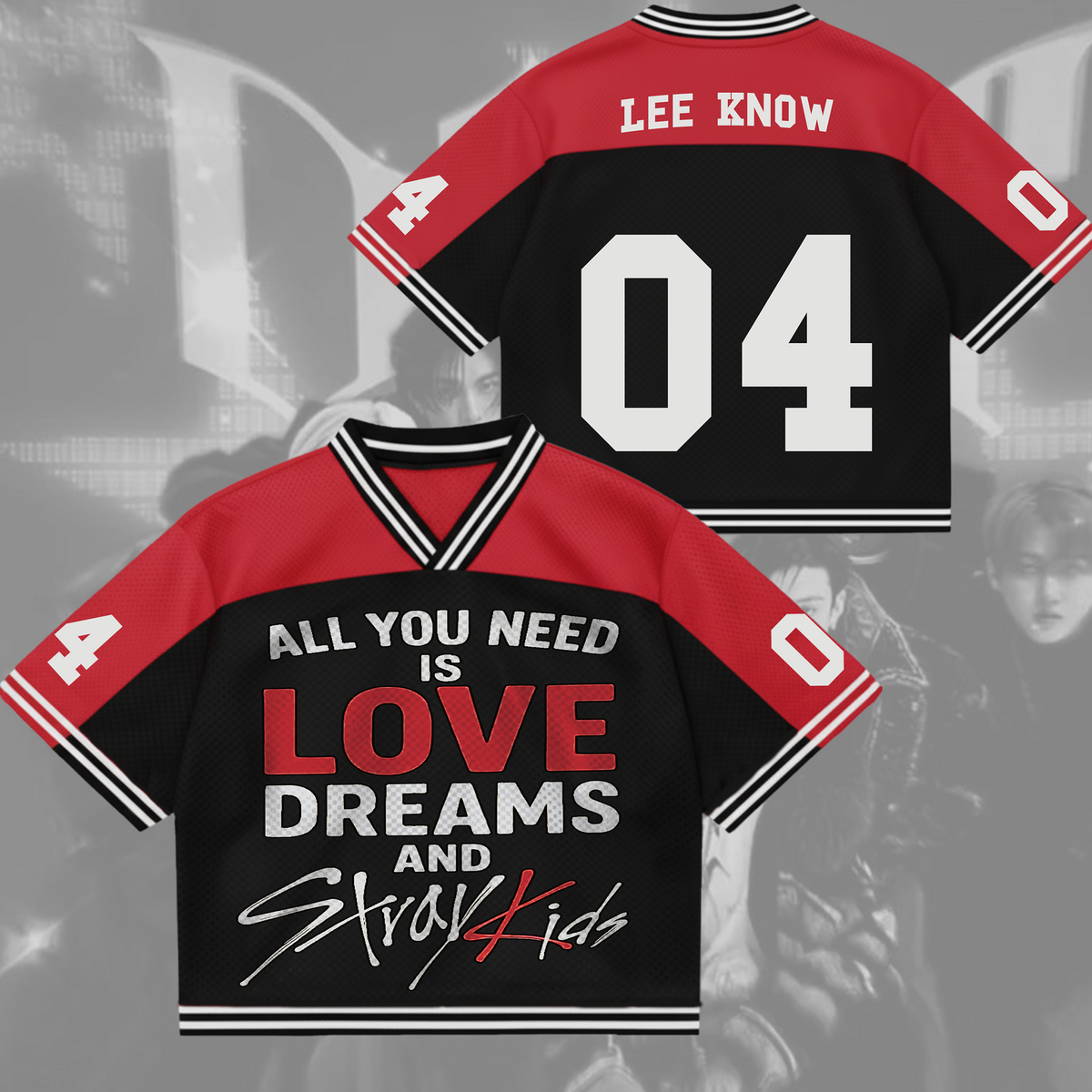All you need is love dream and Stray Kids Mixed Mesh Jersey