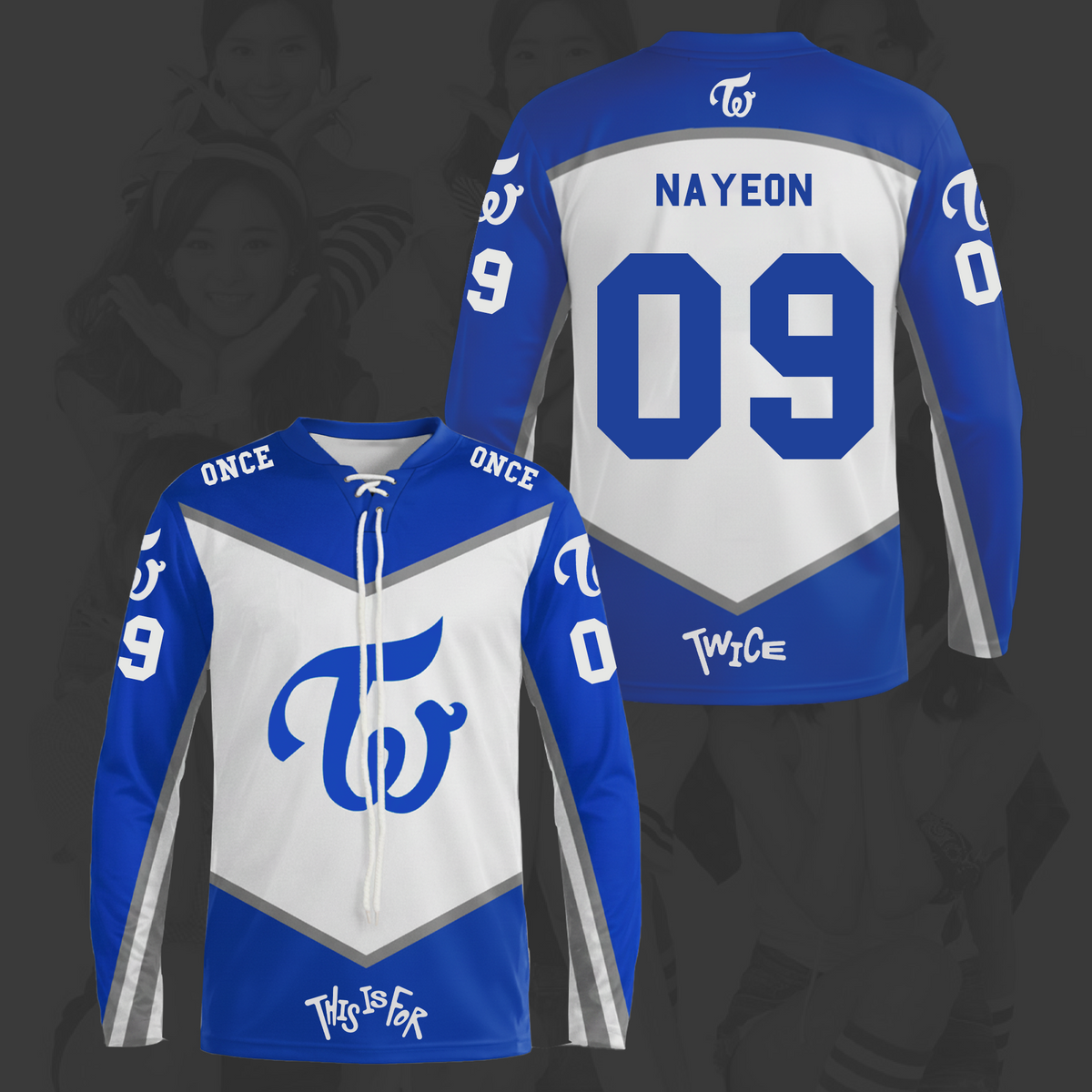 This Is For World Tour Twice Lace Neck Hockey Jersey Gifts For Once
