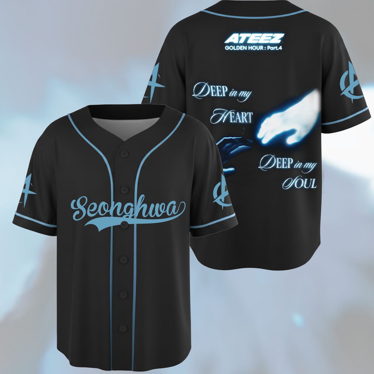 ATEEZ Golden Hour Part 4 Baseball Jersey Gift For ATINY