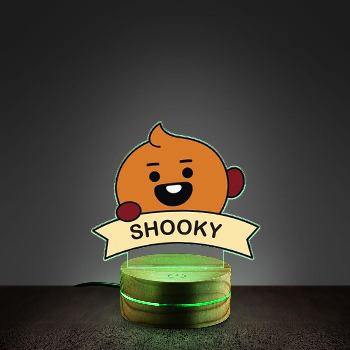 WAVESTEEᵀᴹ BT21 Acrylic LED Lamp – 16 RGB Colors