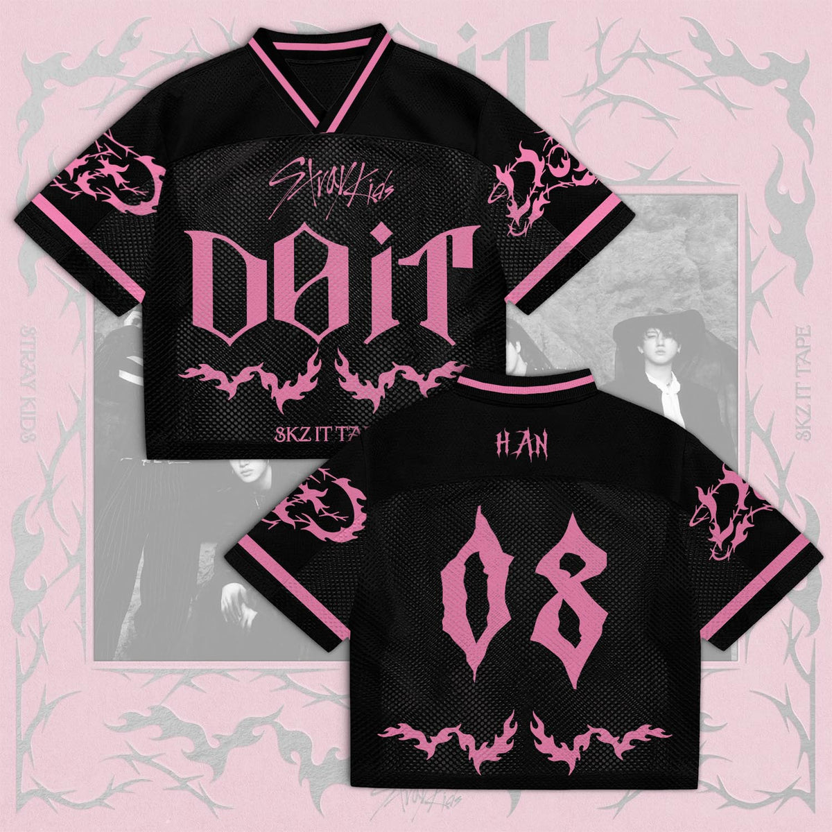 Stray Kids DO-IT Album Mixed Mesh Jersey – Merchandise Gift for STAY