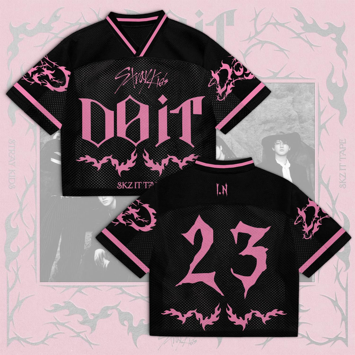 Stray Kids DO-IT Album Mixed Mesh Jersey – Merchandise Gift for STAY