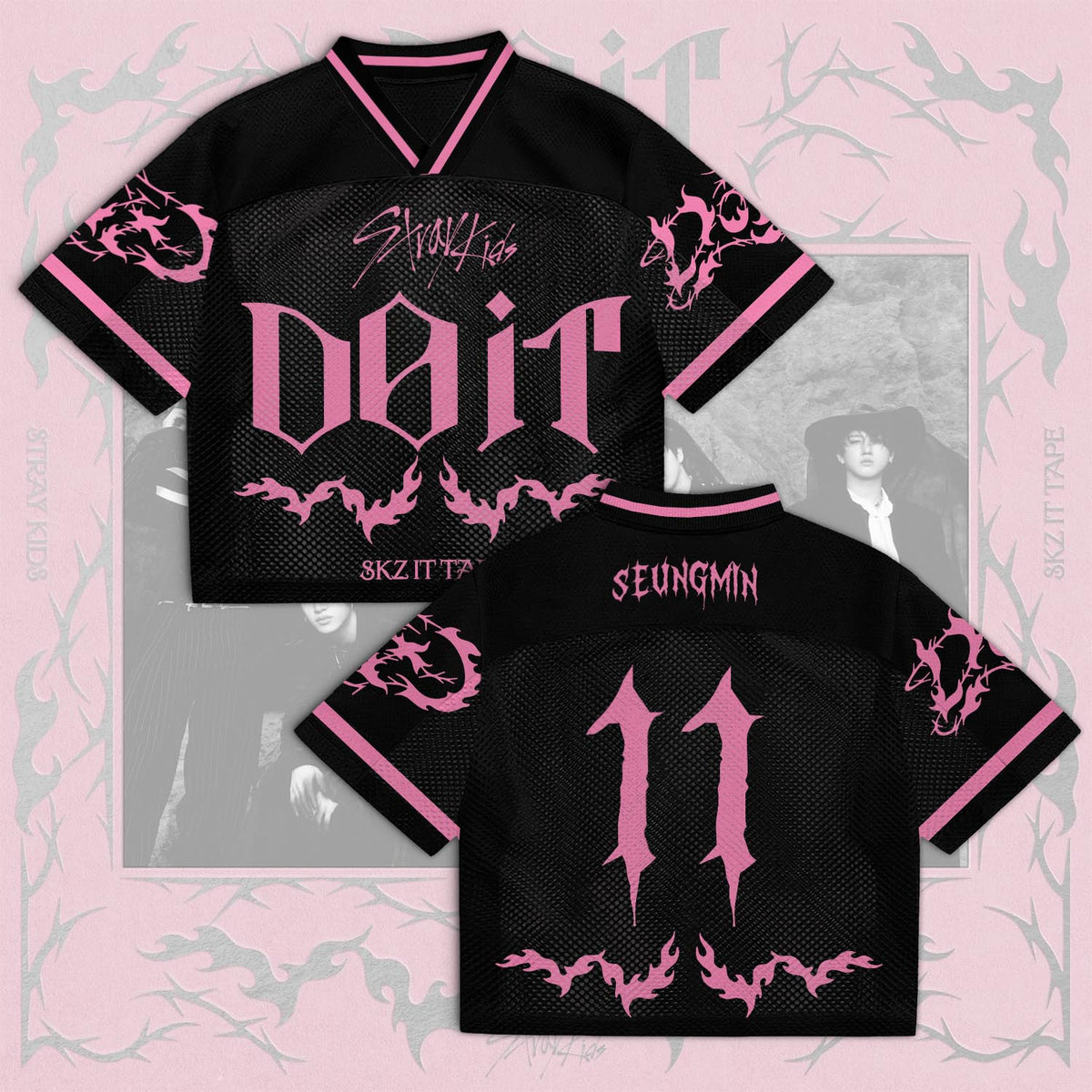 Stray Kids DO-IT Album Mixed Mesh Jersey – Merchandise Gift for STAY