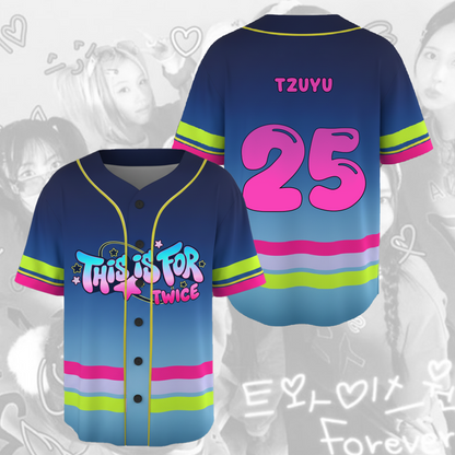 Sweet This Is For 2026 World Tour TWICE  Baseball Jersey