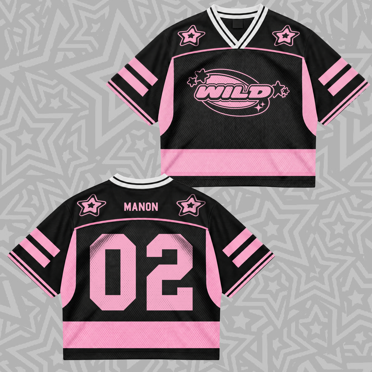 KATSEYE Wild Tour Sporty Purple Mixed Mesh Jersey für EYEKONS