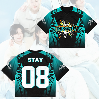 Sportliches Stray Kids This & That Mixed-Mesh-Trikot Geschenke für Fans