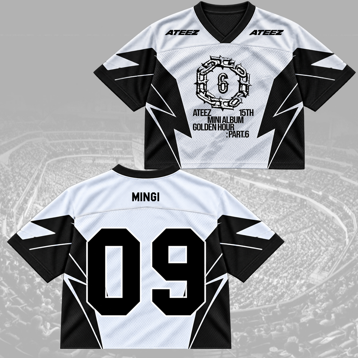ATEEZ Golden Hour Part 5 Mixed Mesh Jersey Fan Edition (Bad)