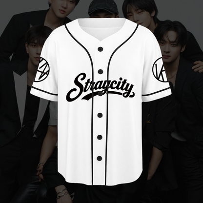 Sunny Grid Straycity Stray Kids Konzert-Baseballtrikot