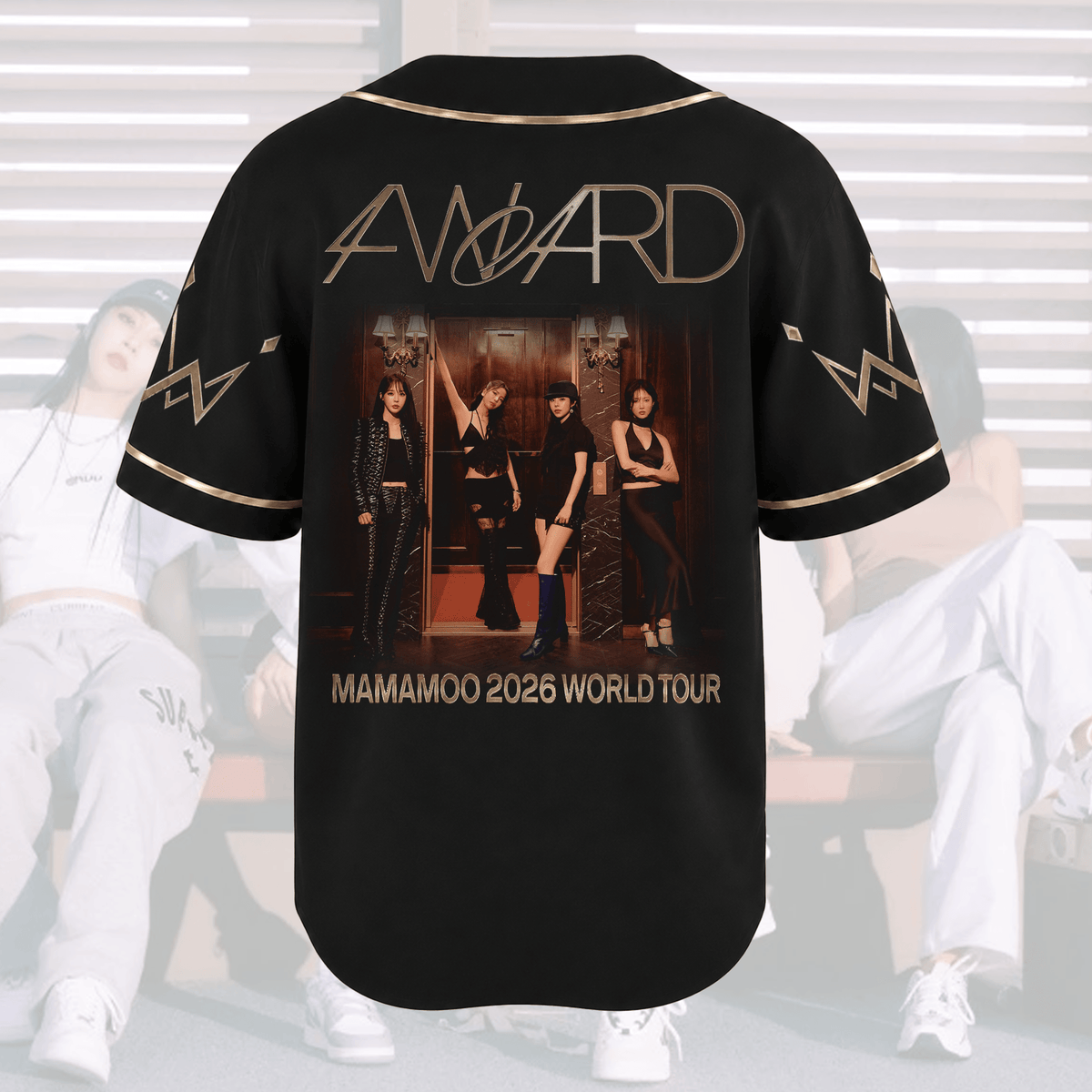 Mamamoo 2026 World Tour 4ward Baseball Jersey Gift For Fans