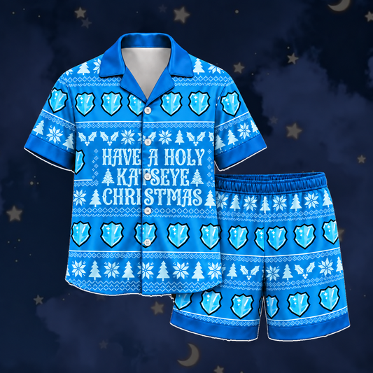 Jolly Have A Holy Christmas K.A.T.S.E.Y.E. Club Daniela Symbol Ugly Christmas Pajama Set For Eyekons