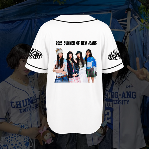 NewJeans Sommer 2026 Konzert-Merch Lässige Streetwear Baseballtrikot Fan-Geschenke