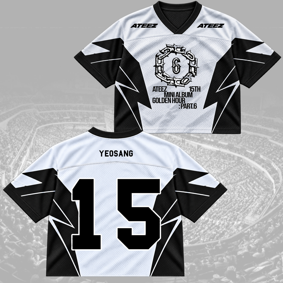 ATEEZ Golden Hour Part 5 Mixed Mesh Jersey Fan Edition (Bad)