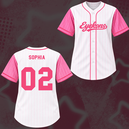Holografisches Katseye The Wildworld Tour Baseball-Trikot von Eyekon Gifts