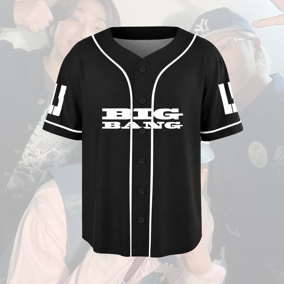 Retro BIGBANG Piano-Style Baseballtrikot, ein super cooles Geschenk für Fans