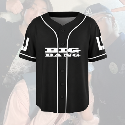 Retro BIGBANG Piano-Style Baseballtrikot, ein super cooles Geschenk für Fans