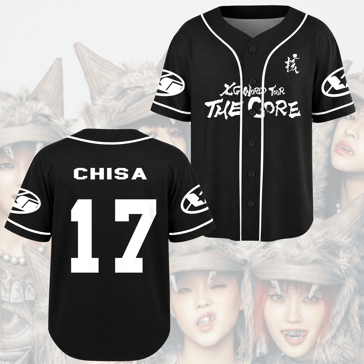XG Xgene The Core 2026 Tour Baseball-Trikot Geschenk für Fans