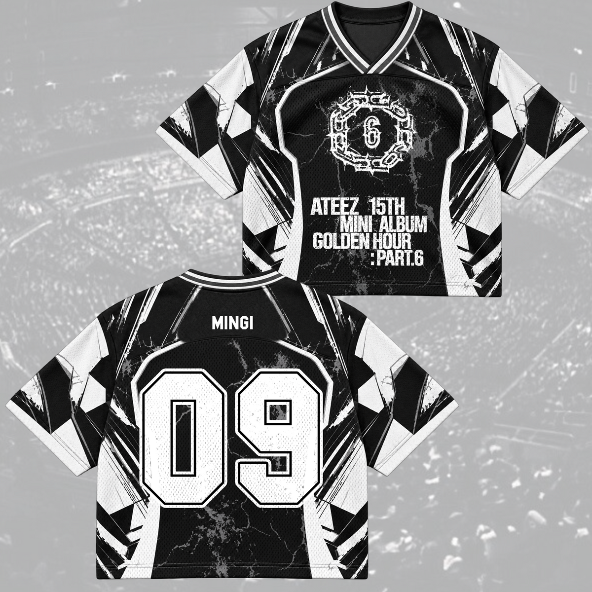 ATEEZ Golden Hour Part 5 Mixed Mesh Jersey Fan Edition (Bad)