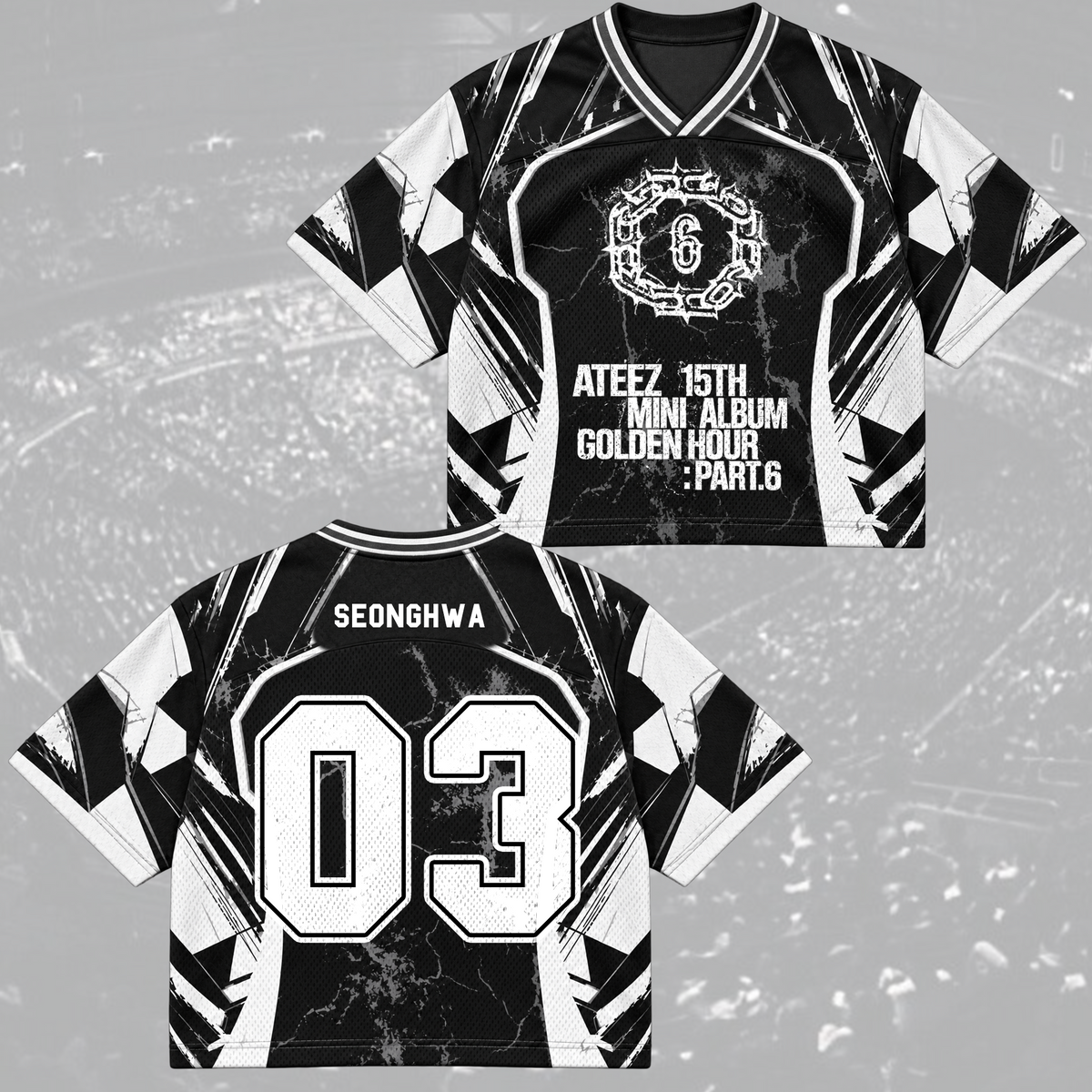 ATEEZ Golden Hour Part 5 Mixed Mesh Jersey Fan Edition (Bad)