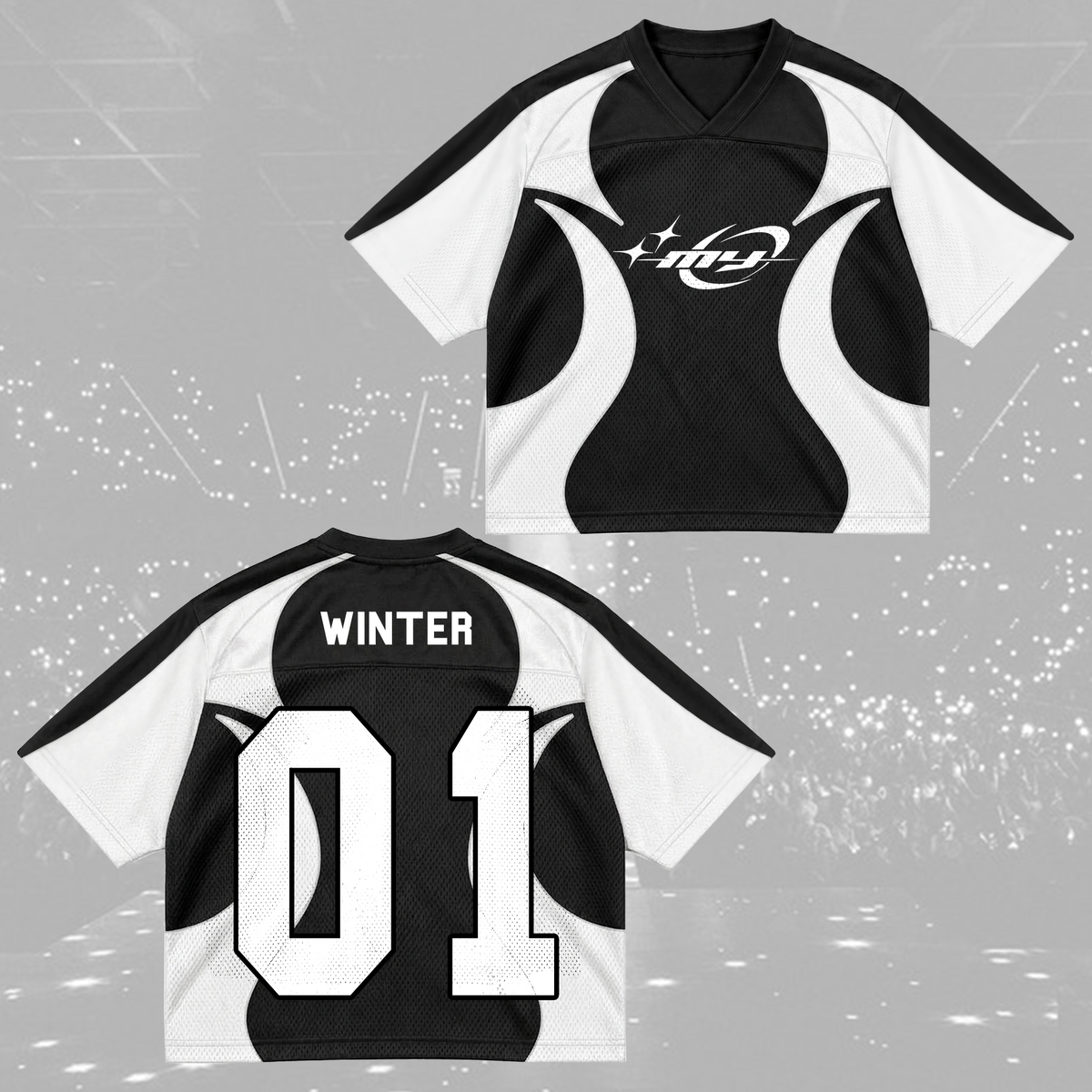 Aespa Complexity Synk Retro Sporty Mixed Mesh Trikot Fan-Geschenke