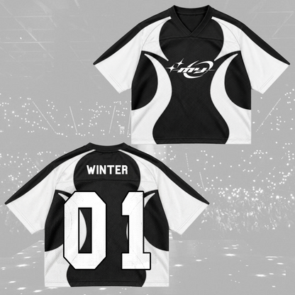 Aespa Complexity Synk Retro Sporty Mixed Mesh Trikot Fan-Geschenke