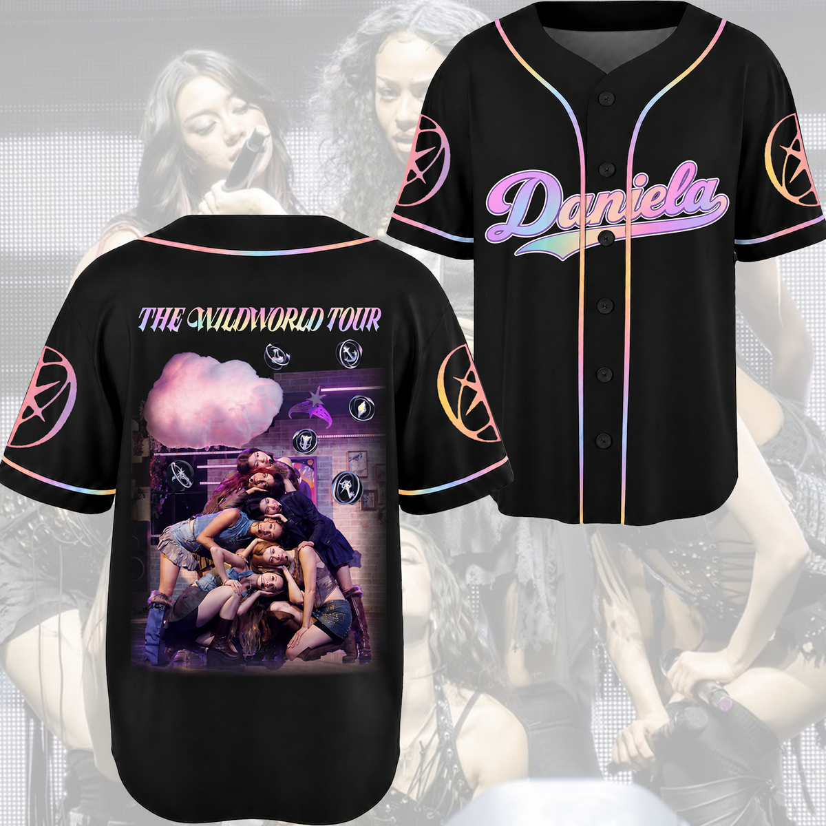 Glow Katseye The Wildworld Tour 2026 Baseball-Trikot Fan-Edition