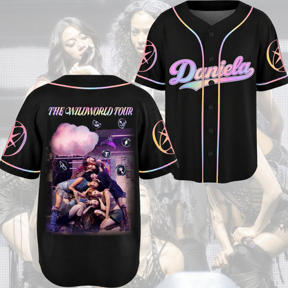 Glow Katseye The Wildworld Tour 2026 Baseball-Trikot Fan-Edition