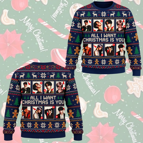 All I Want For Christmas Is Jongho Hässlicher Weihnachtspullover Geschenk für Verliebte
