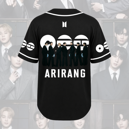 BTS Arirang Welttournee zertifizierte verrückte Baseball-Trikot lustige Hip-Hop-Kleidung Fan-Geschenke