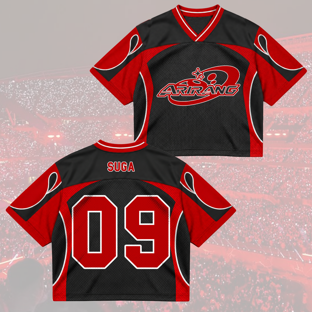 Rose of Sharon Bangtan Boys Arirang Welttournee BTS Mesh-Trikot-Mix Geschenk für Army