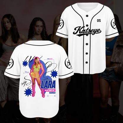 KATSEYE Fashion-Baseballtrikot The Wildworld Tour Top-Geschenk für EYEKONs