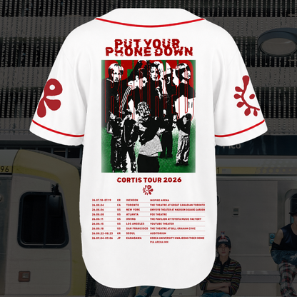 Put Your Phone Down Cortis Tour Greengreen Album Baseballtrikot