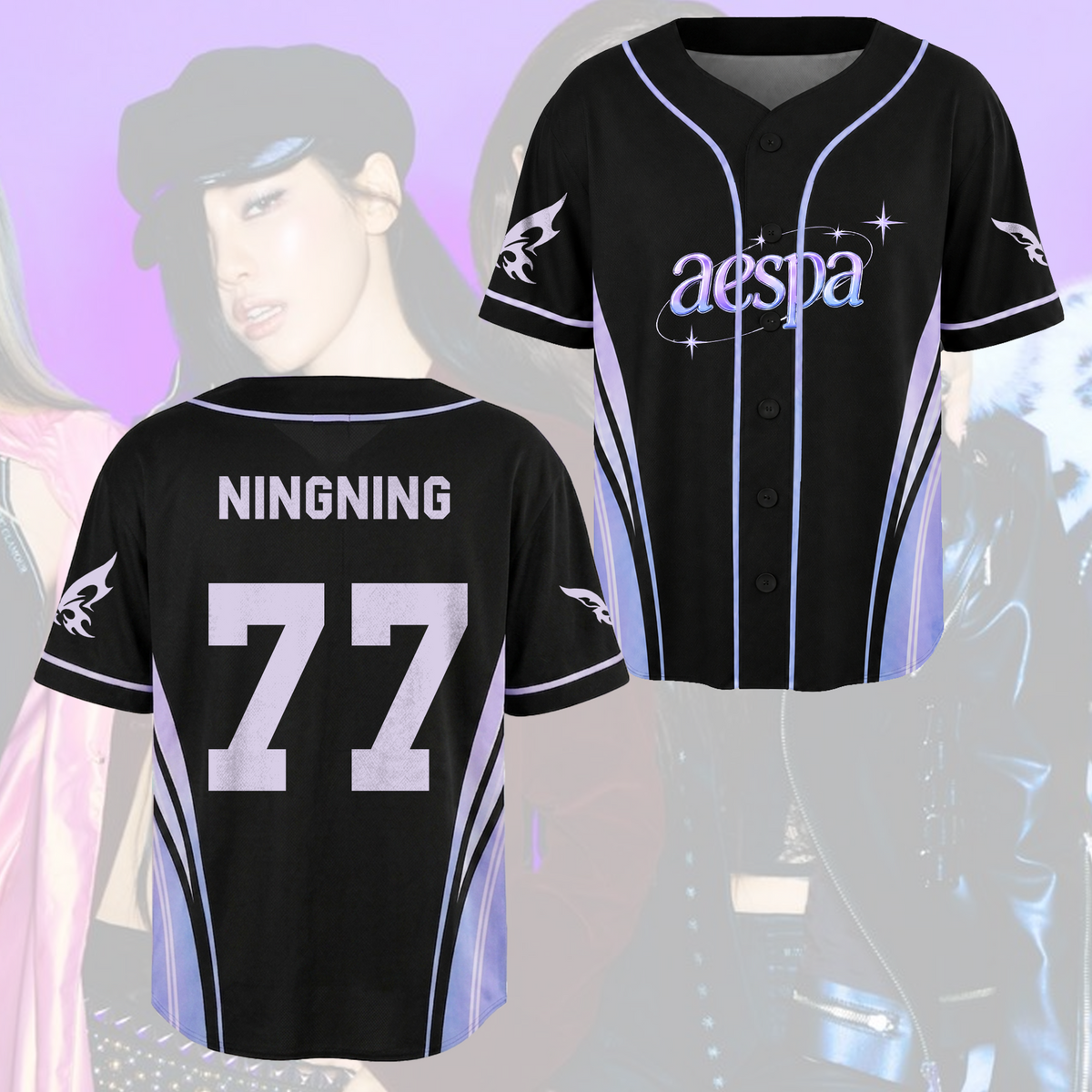 Ethereal Aespa Synk Complexity Tour Baseballtrikot Geschenk für Fans