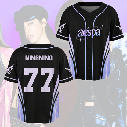 Ethereal Aespa Synk Complexity Tour Baseballtrikot Geschenk für Fans
