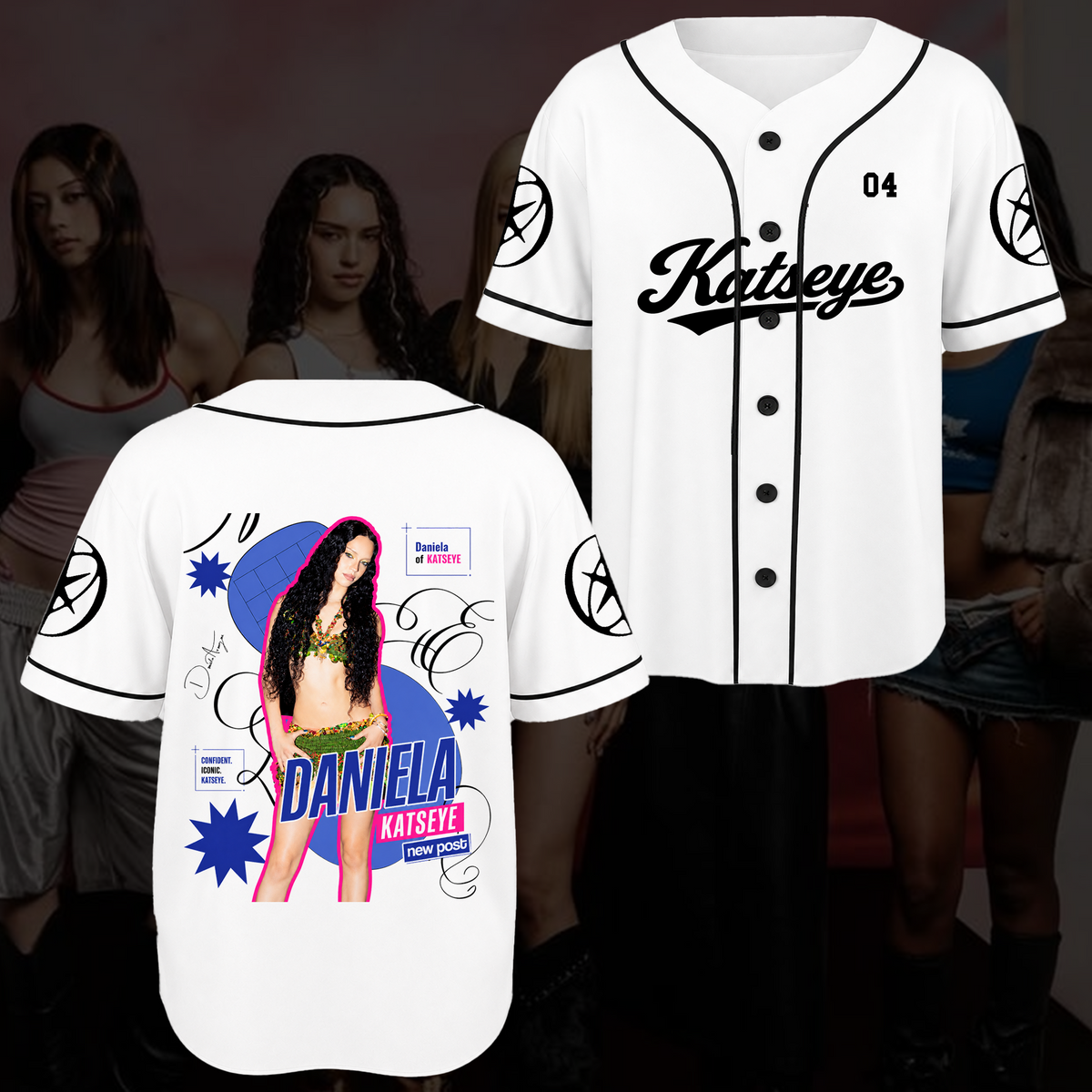 KATSEYE Fashion-Baseballtrikot The Wildworld Tour Top-Geschenk für EYEKONs