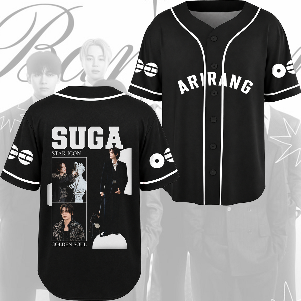 BTS Arirang Welttournee Bitte beachte mich Baseball-Trikot Geschenk für Fans