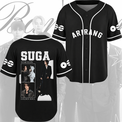 BTS Arirang Welttournee Bitte beachte mich Baseball-Trikot Geschenk für Fans