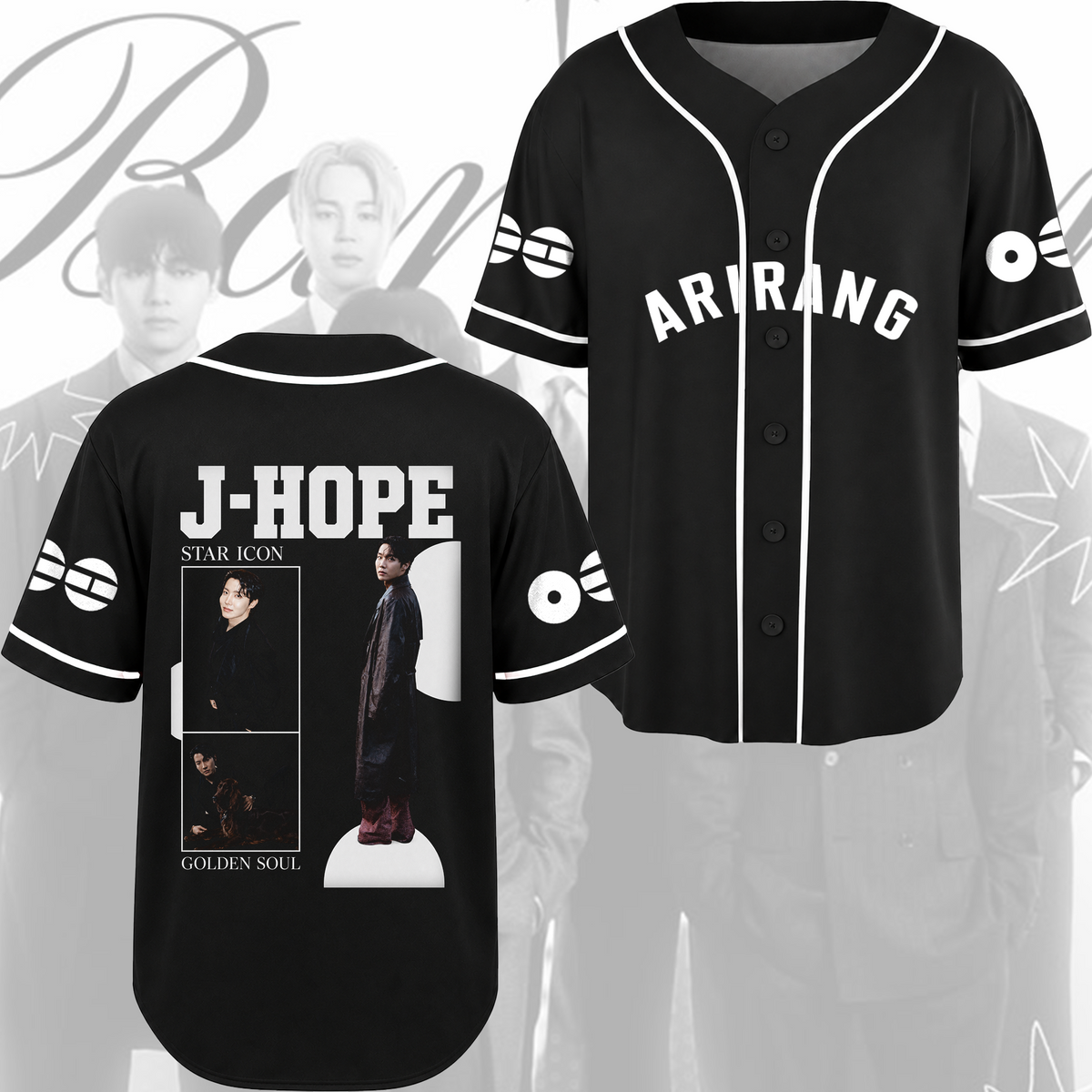 BTS Arirang Welttournee Bitte beachte mich Baseball-Trikot Geschenk für Fans